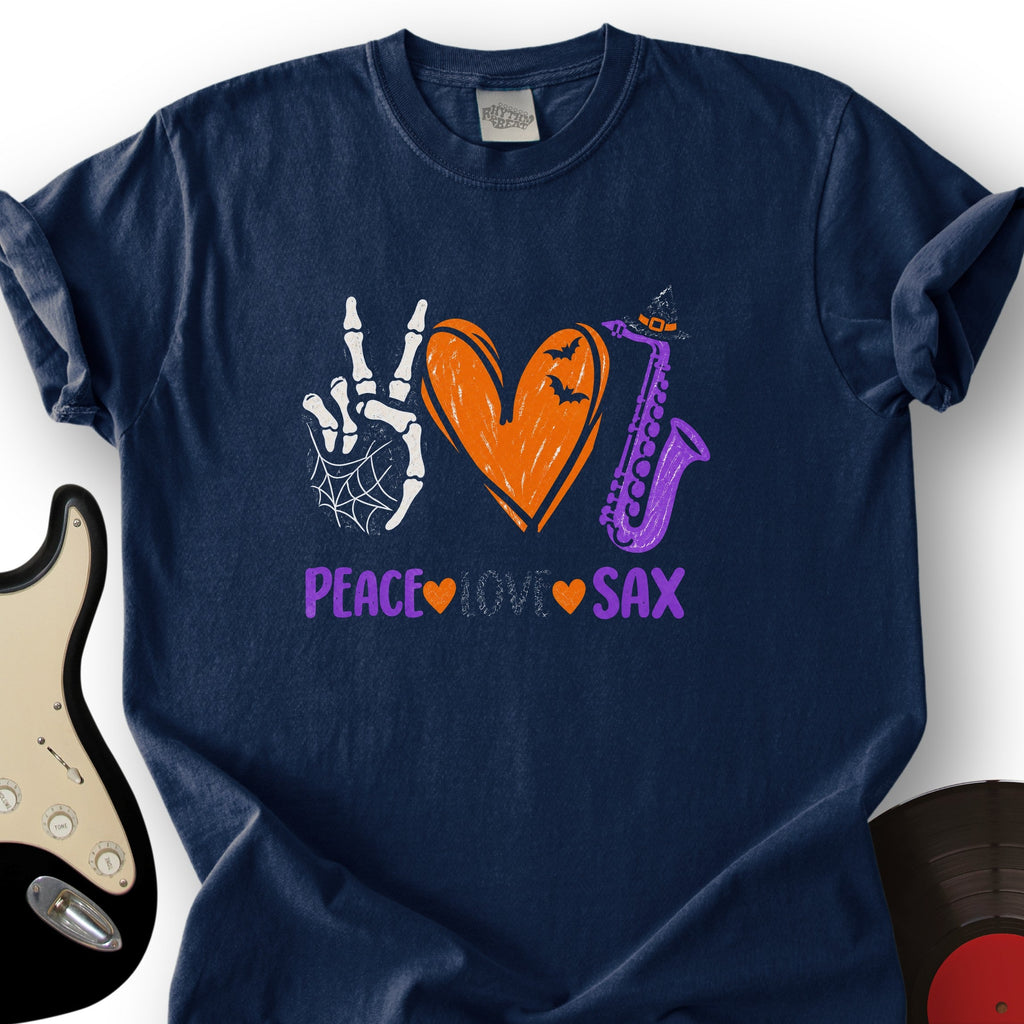Peace Love Sax T-Shirt product image 2