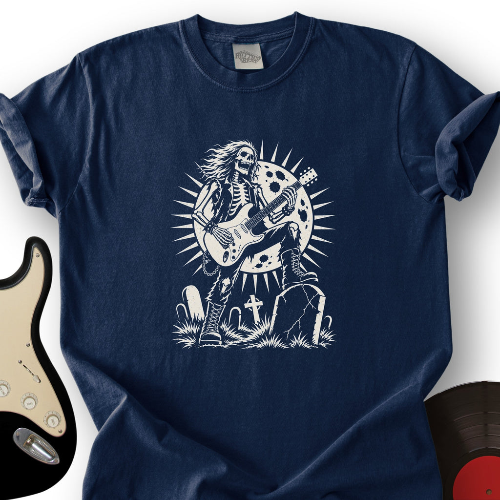 Skeleton Silhouette Guitar T-Shirt product image 5