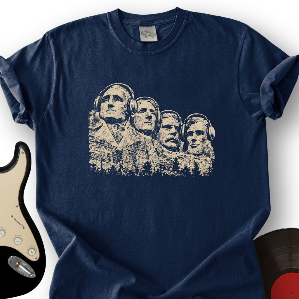 Mount Rushmore Headphones T-Shirt product image 5