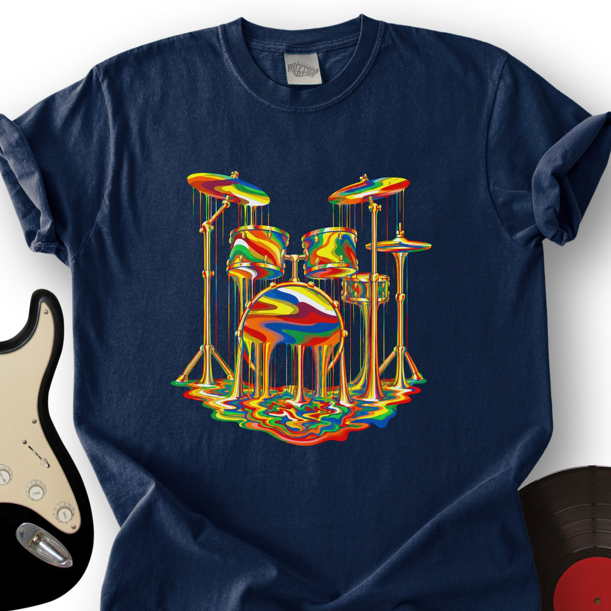 Melting Rainbow Drums T-Shirt product image 2