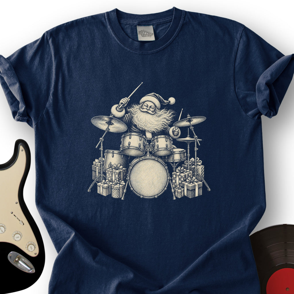 Santa Drummer T-Shirt product image 4