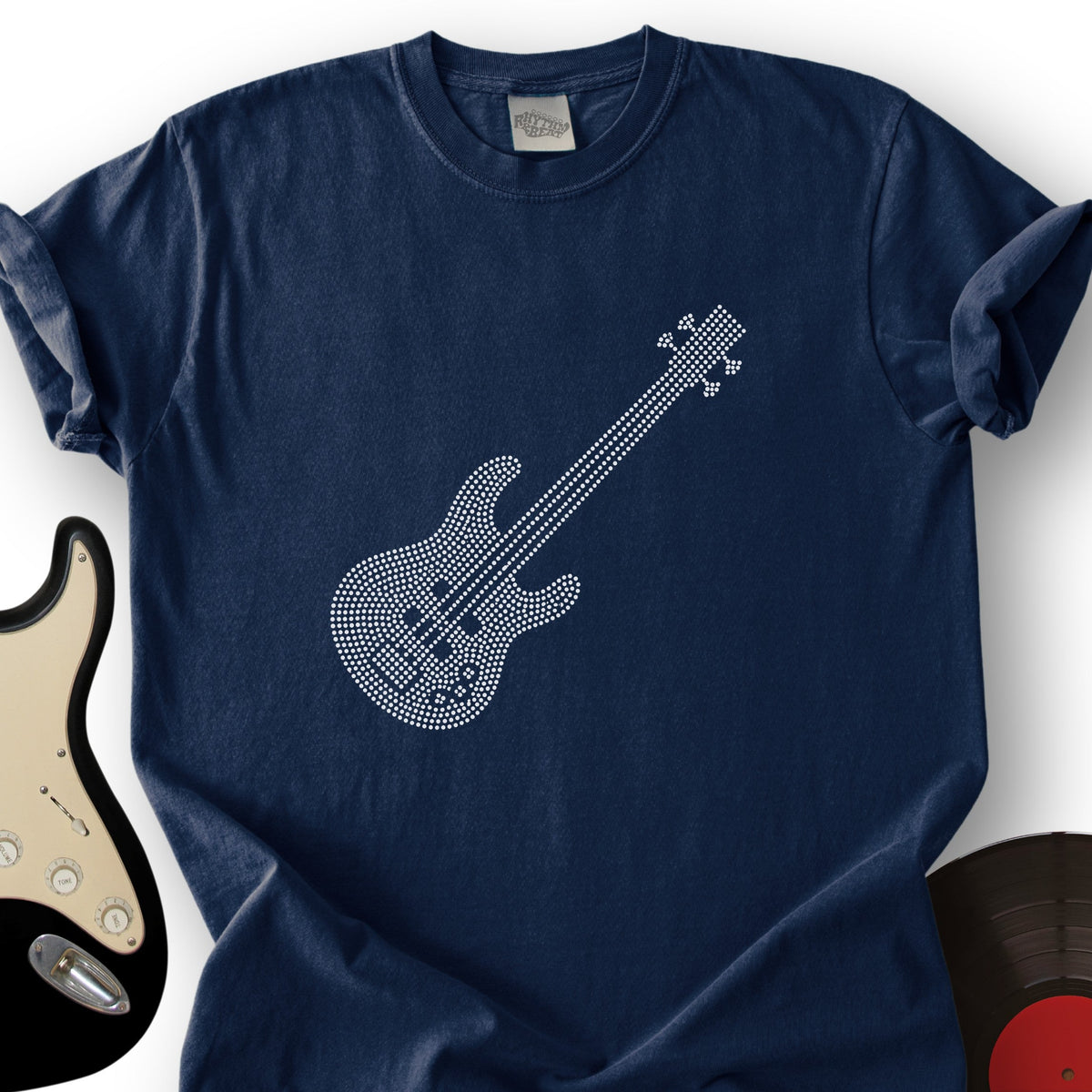 Dotted Bass Guitar T-Shirt product image 5