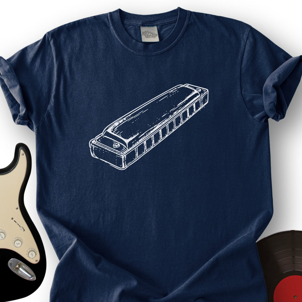 Harmonica Sketch T-Shirt product image 4