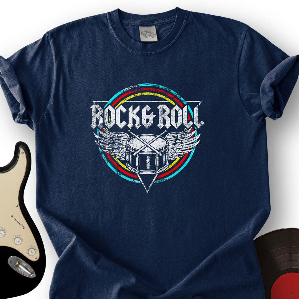 Retro Rock And Roll Drums T-Shirt product image 3