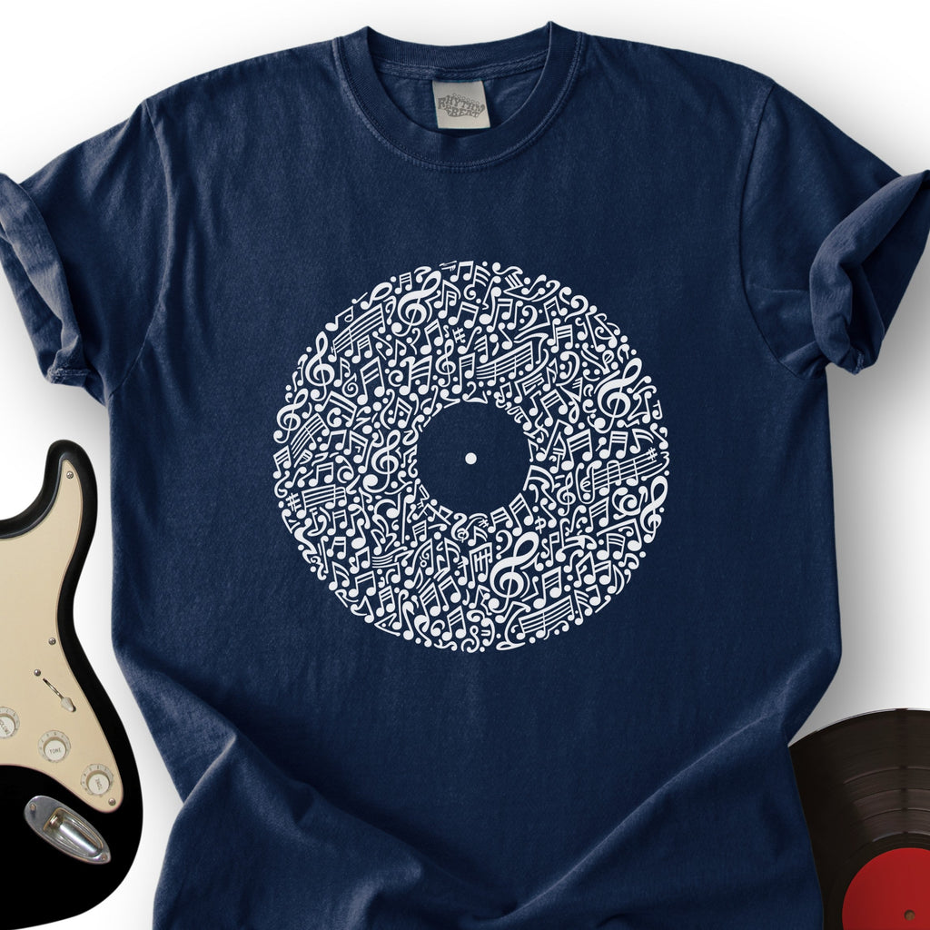 Vinyl Note Ring T-Shirt