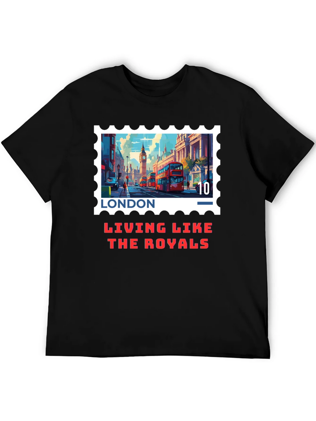 London Stamp T-Shirt - Living Like The Royals product image 5