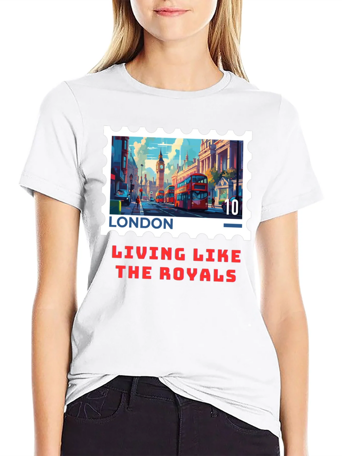 London Stamp T-Shirt - Living Like The Royals product image 8