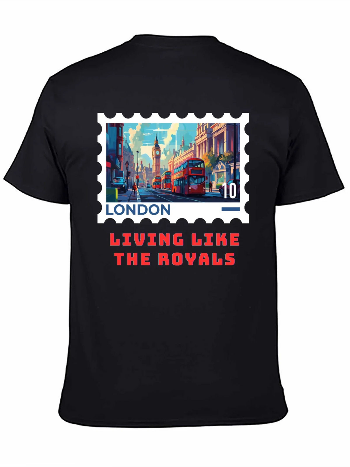 London Stamp T-Shirt - Living Like The Royals product image 4