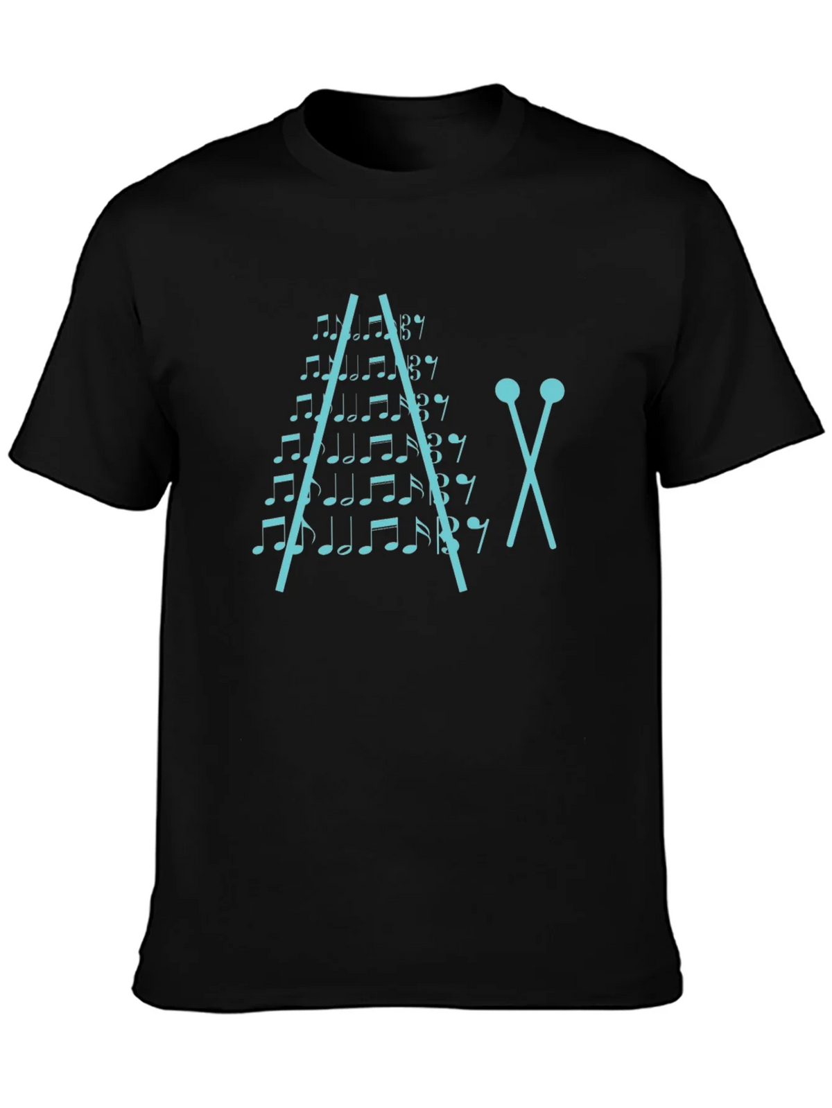 Musical Notes Xylophone Graphic T-Shirt product image 3