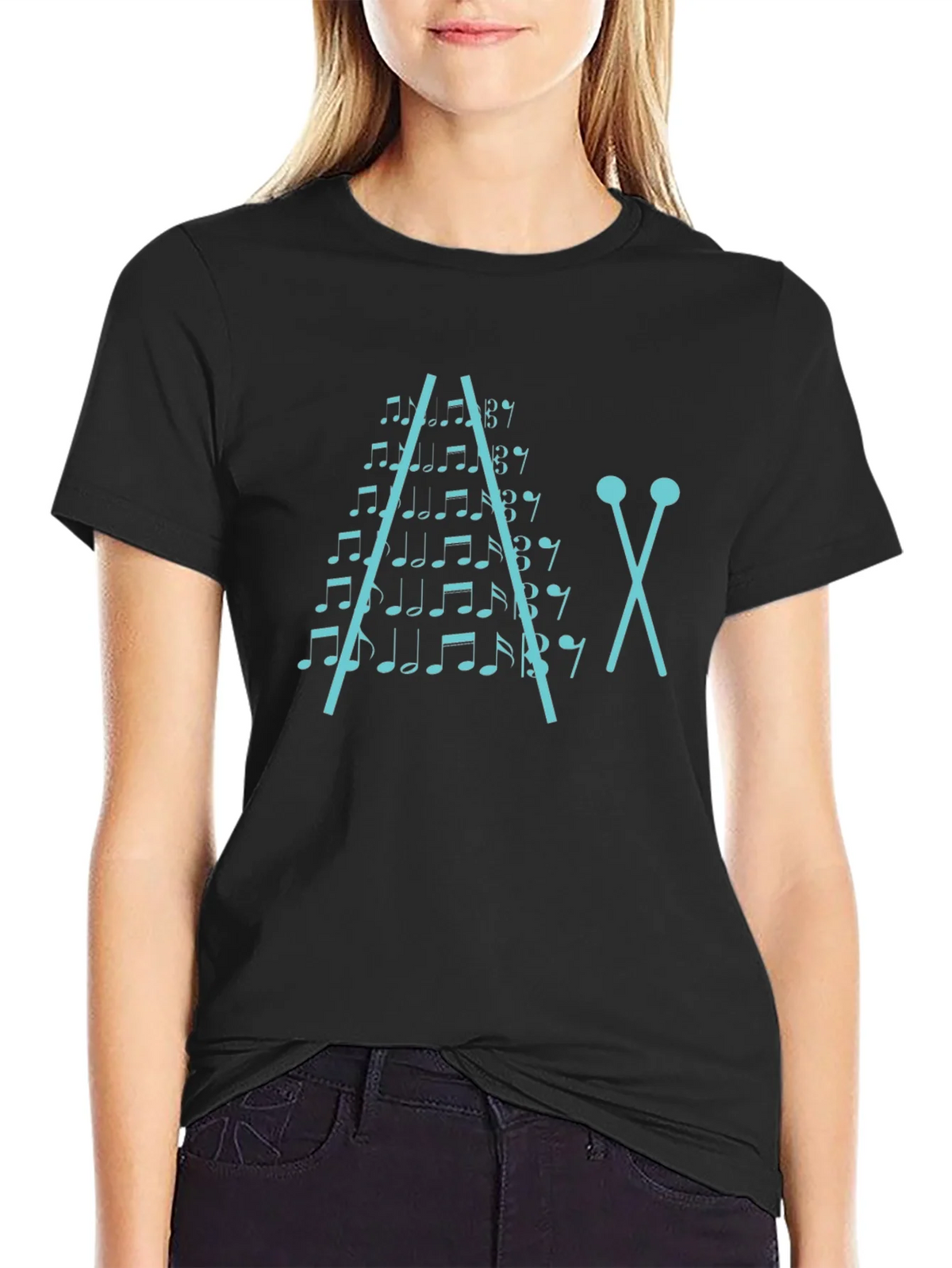 Musical Notes Xylophone Graphic T-Shirt product image 2