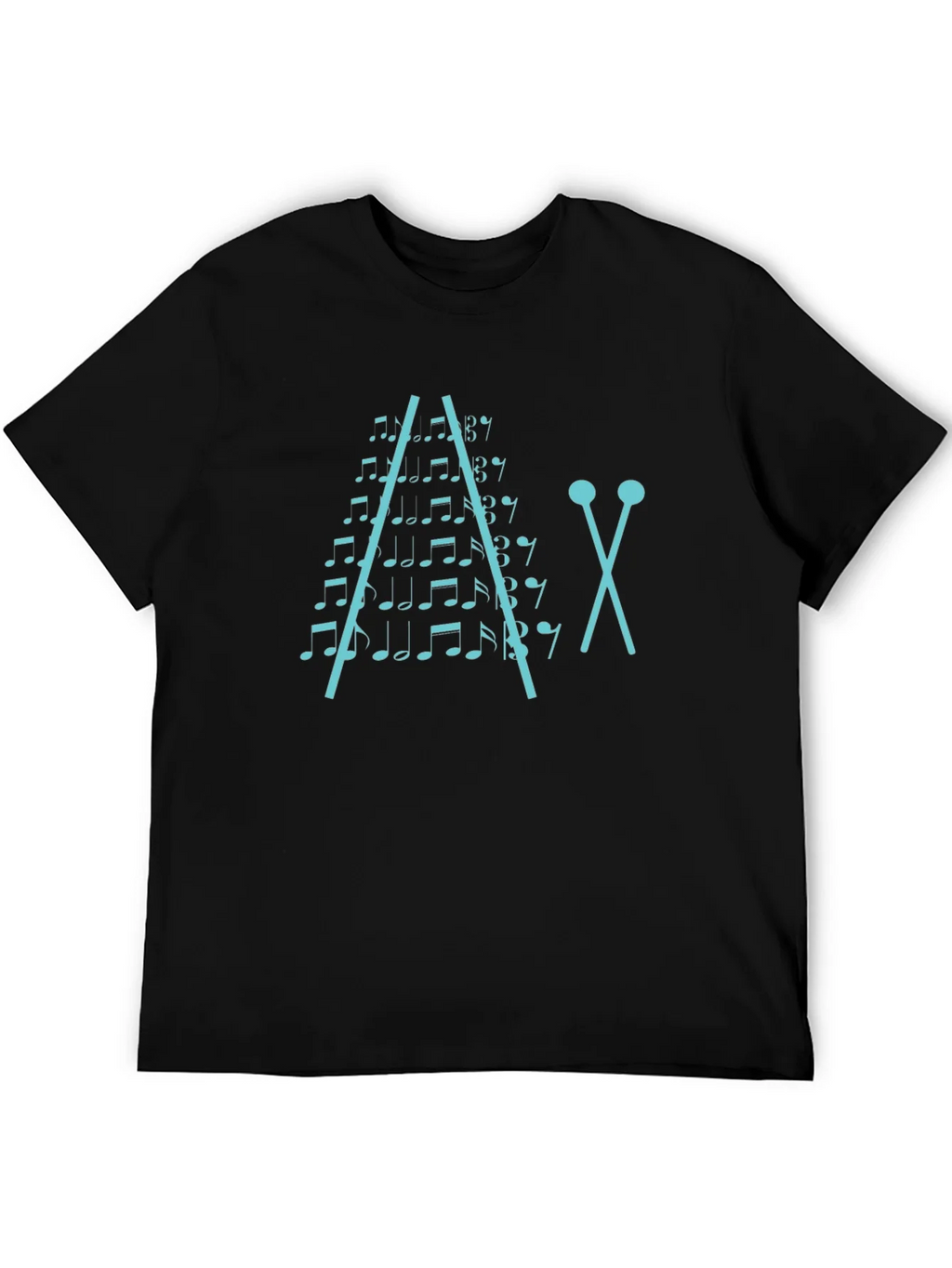 Musical Notes Xylophone Graphic T-Shirt product image 5
