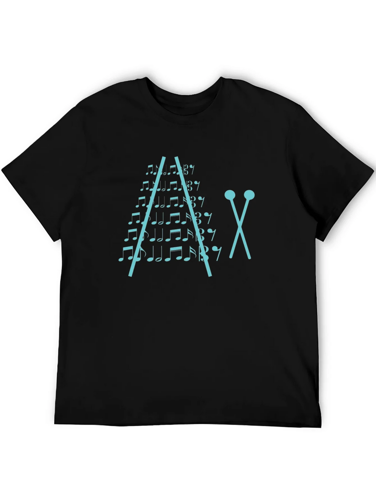Musical Notes Xylophone Graphic T-Shirt product image 5