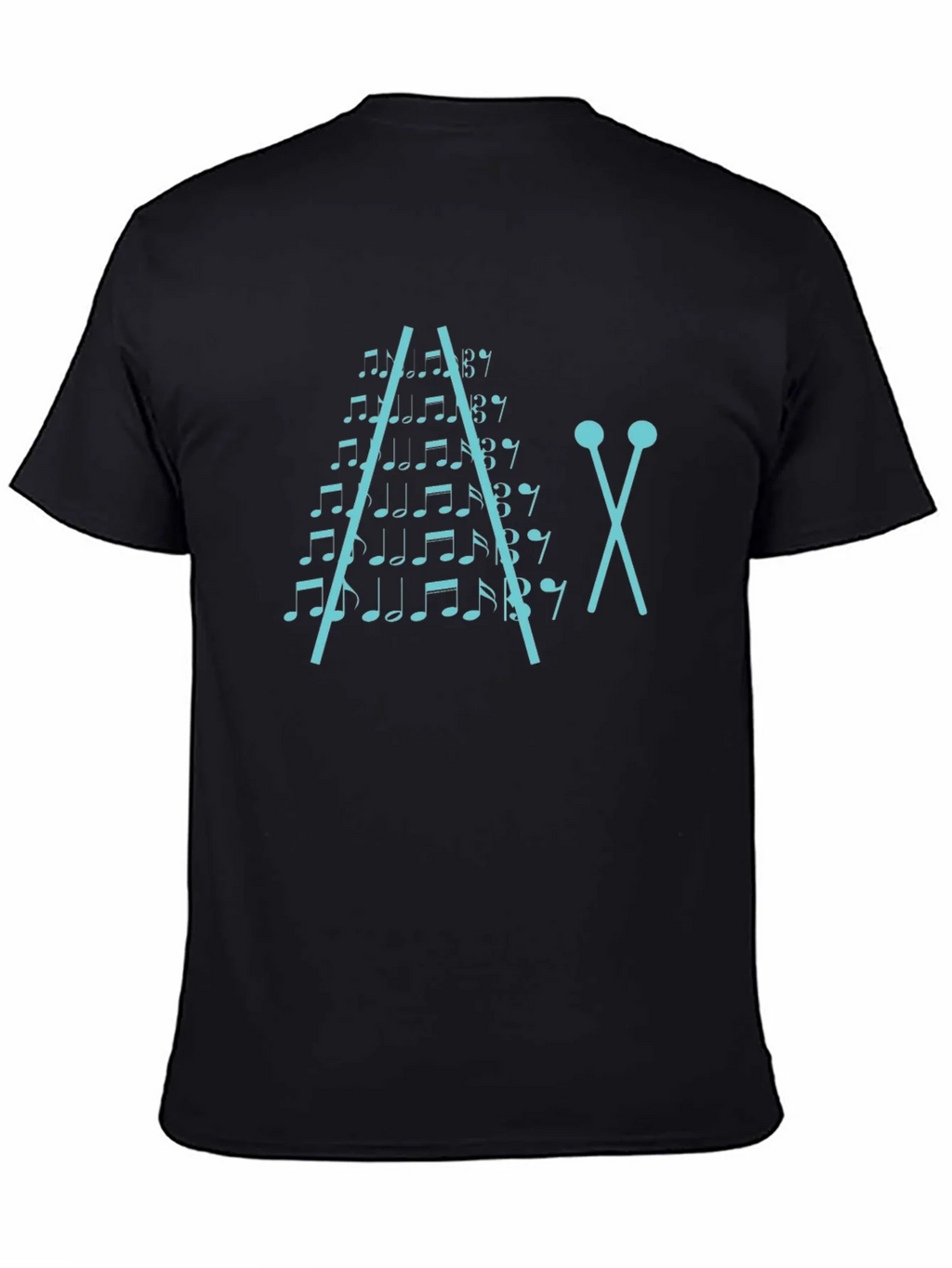 Musical Notes Xylophone Graphic T-Shirt product image 4