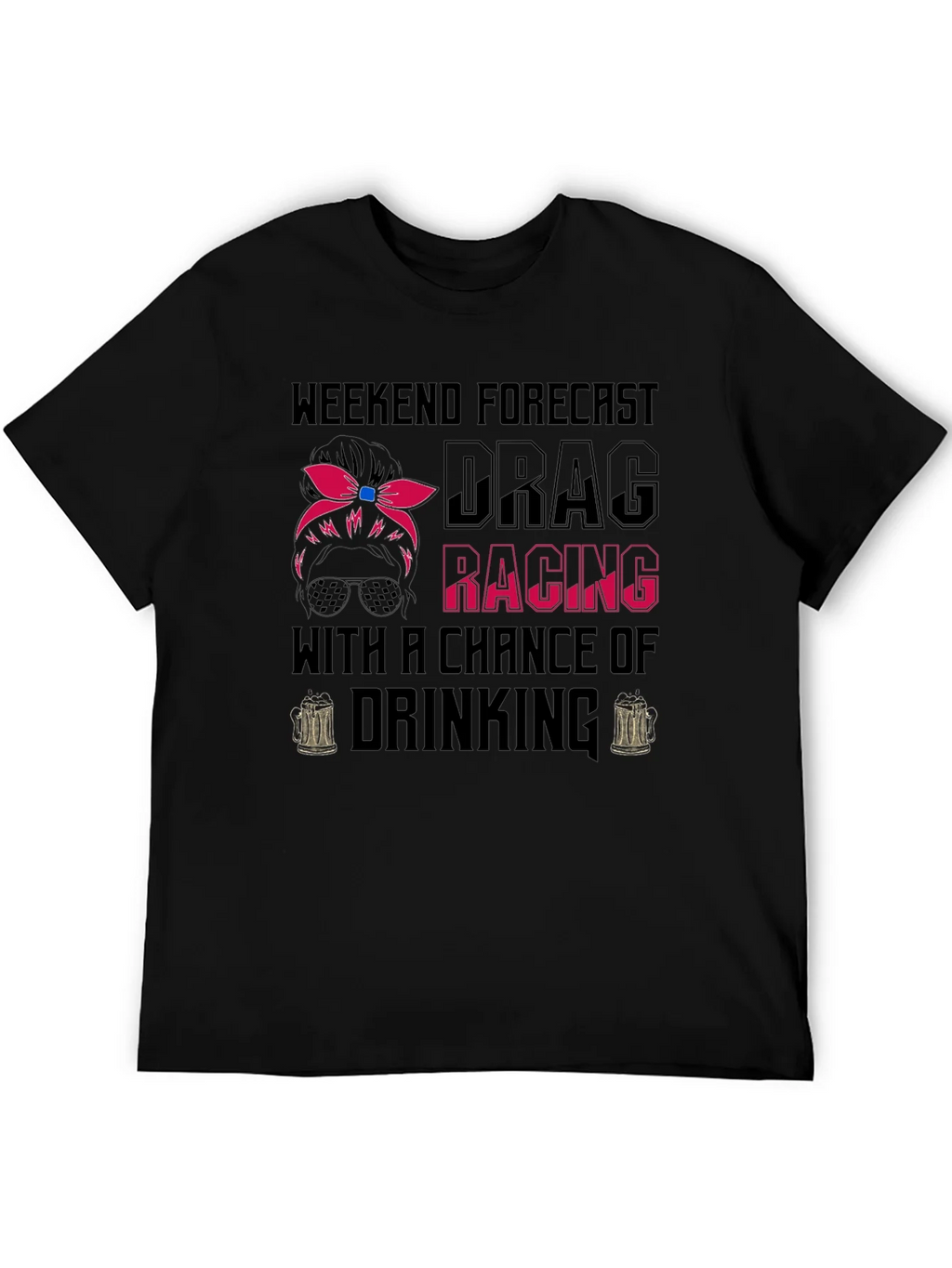 Drag Racing & Drinking T-Shirt product image 5