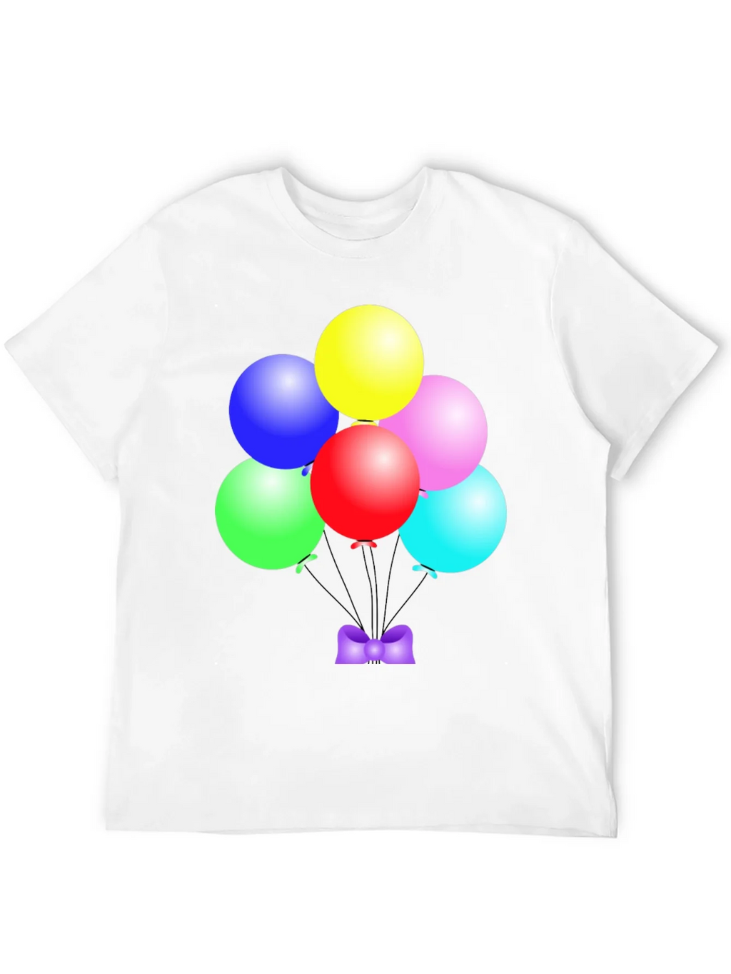 Colorful Balloons Graphic Tee - Fun Party Shirt product image 11