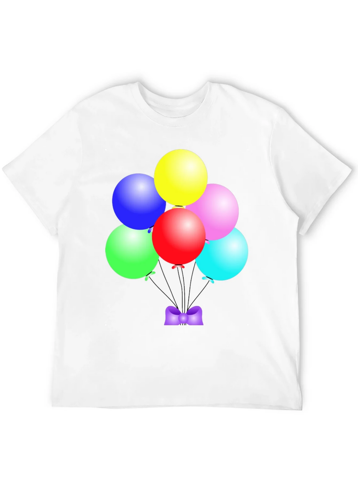 Colorful Balloons Graphic Tee - Fun Party Shirt product image 11