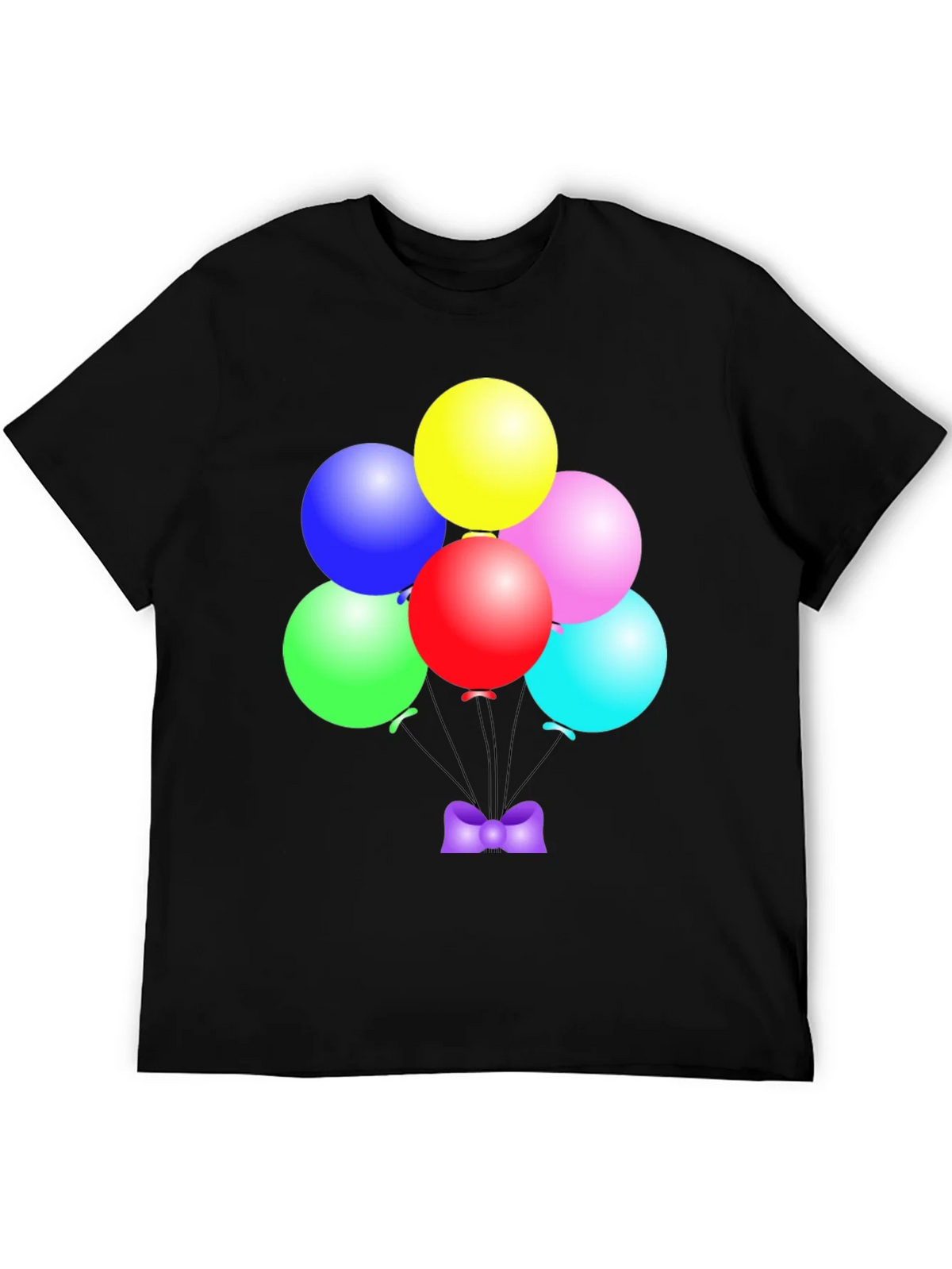 Colorful Balloons Graphic Tee - Fun Party Shirt product image 5