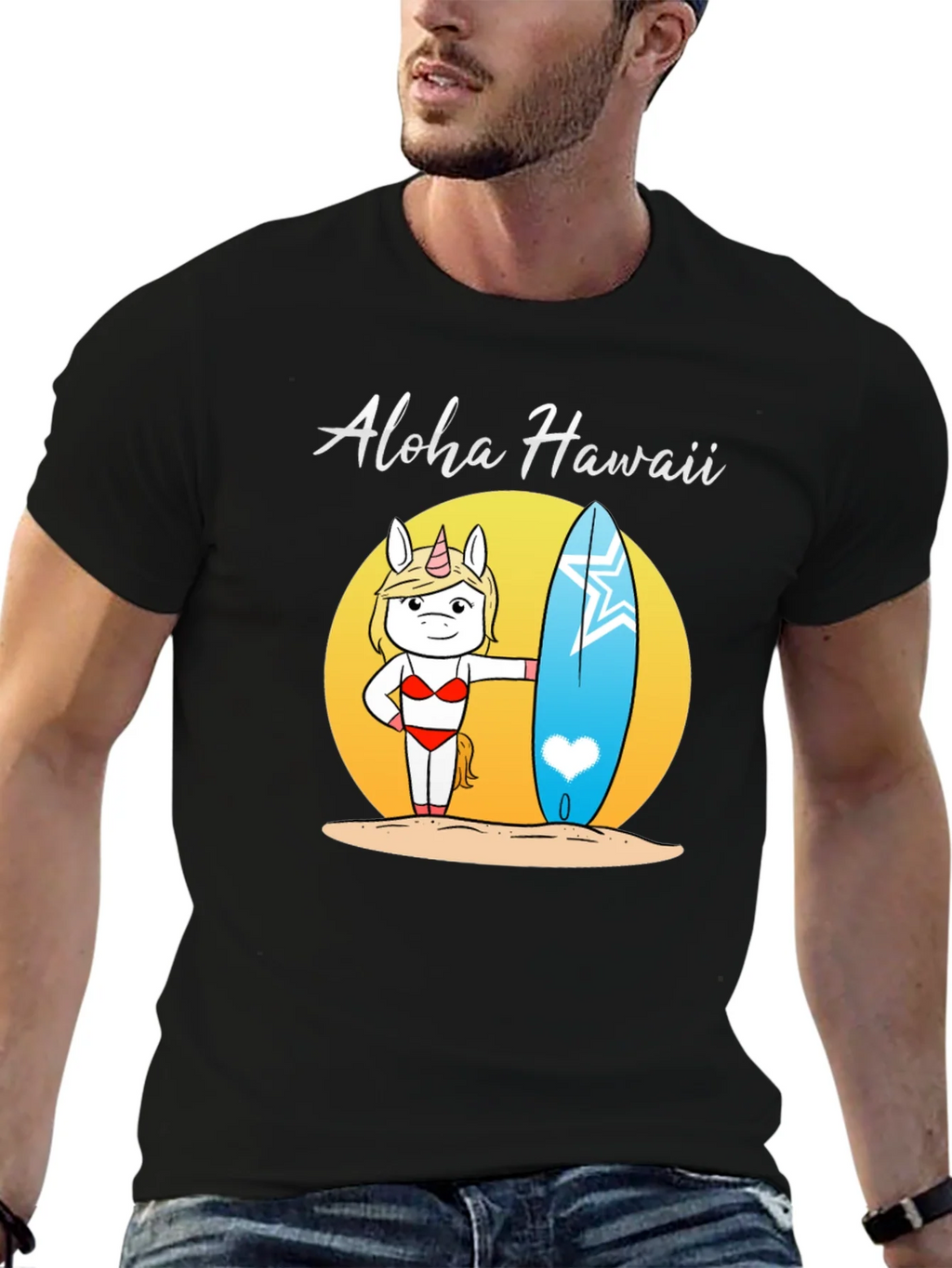 Aloha Hawaii Unicorn Surf T-Shirt product image 6