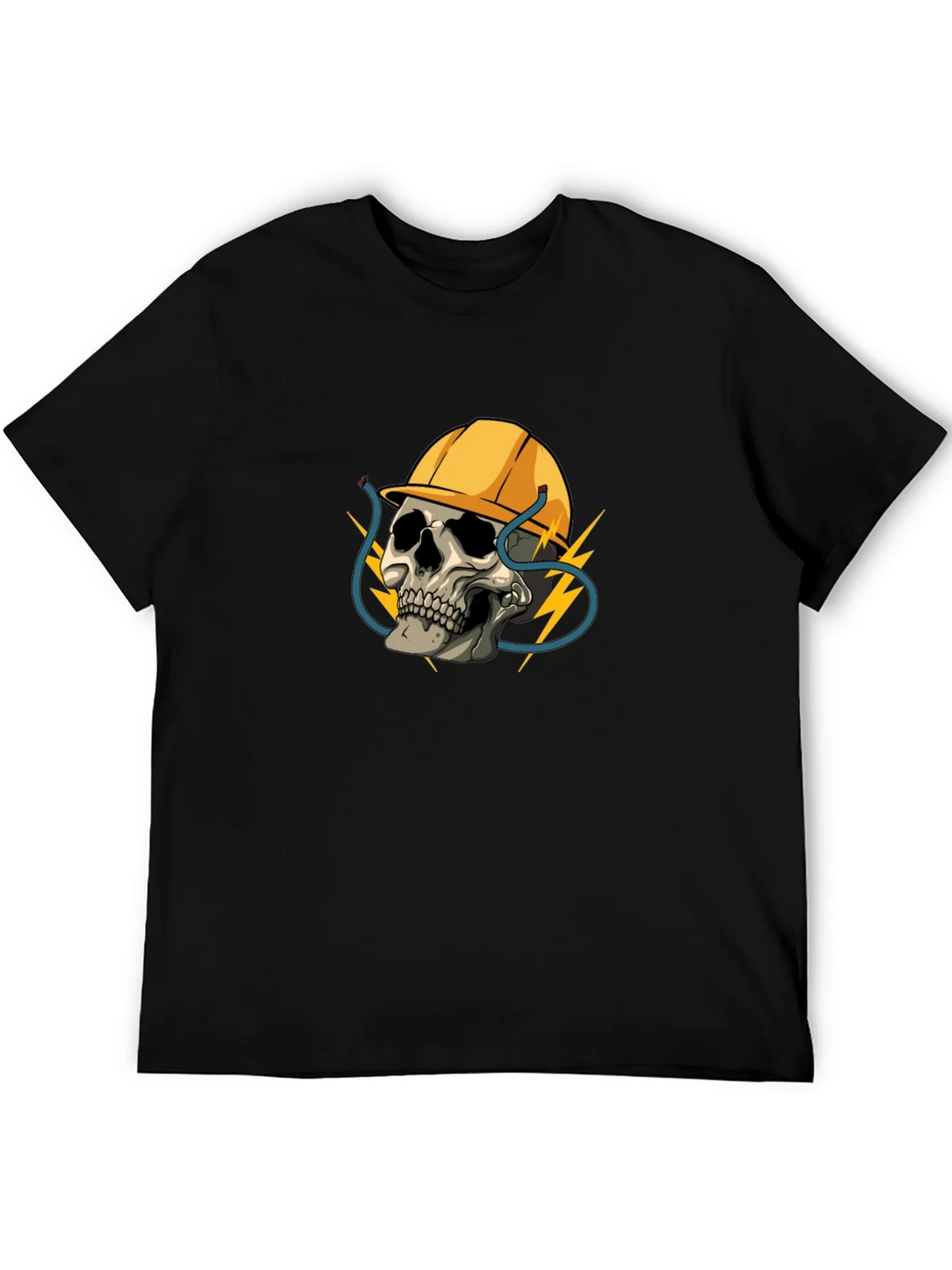 Electrician Skull T-Shirt - Bold Graphic Tee