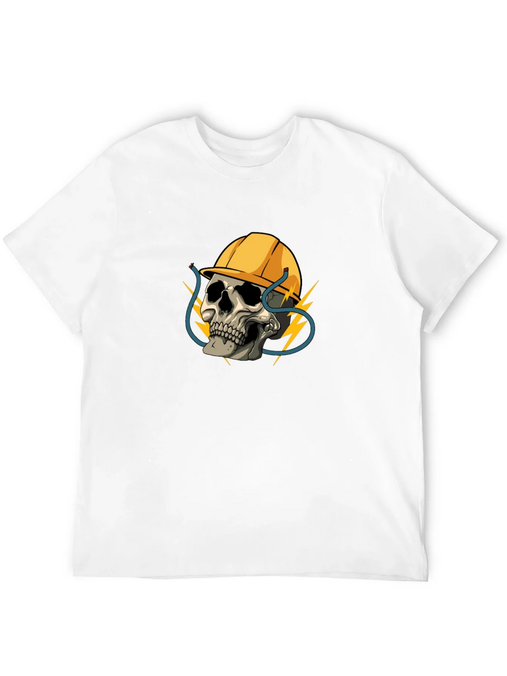 Electrician Skull T-Shirt - Bold Graphic Tee
