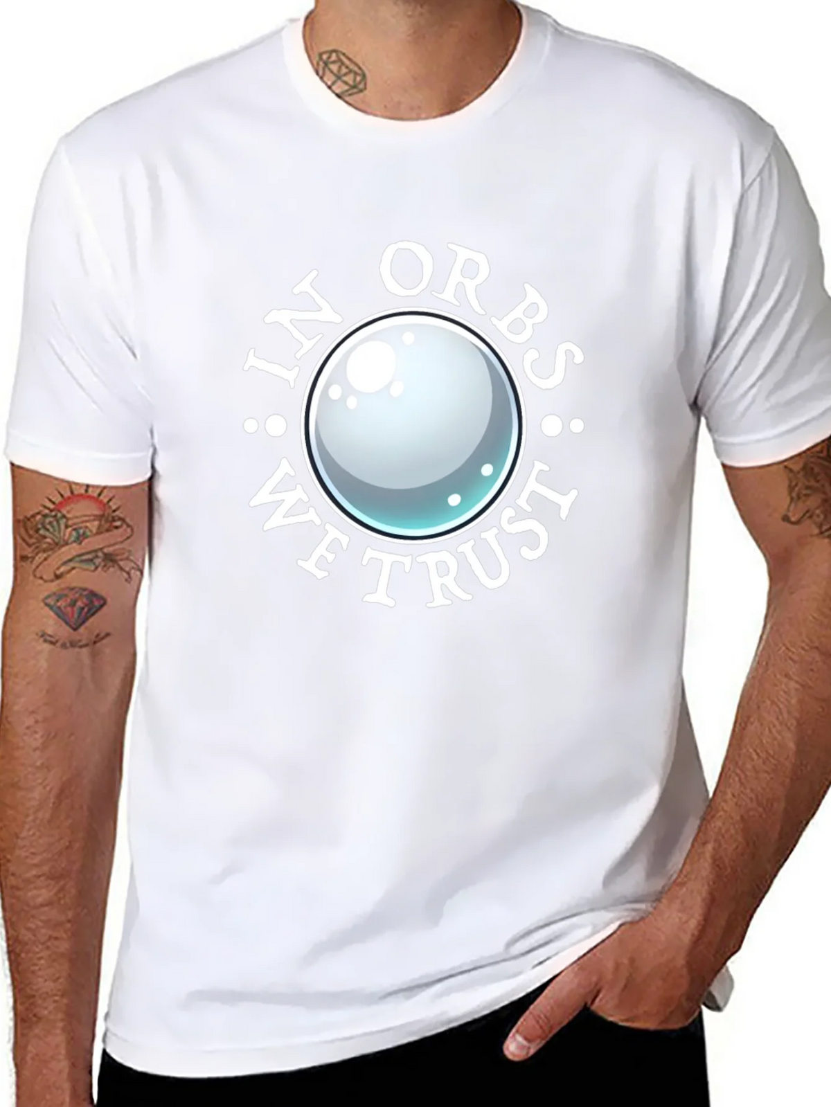 In Orbs We Trust T-Shirt - Black product image 7
