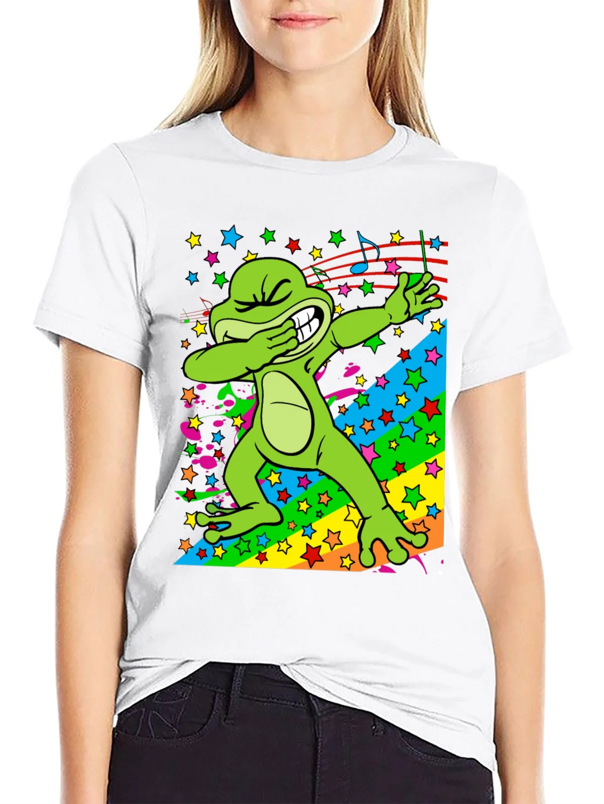 Dabbing Frog Graphic T-Shirt product image 8