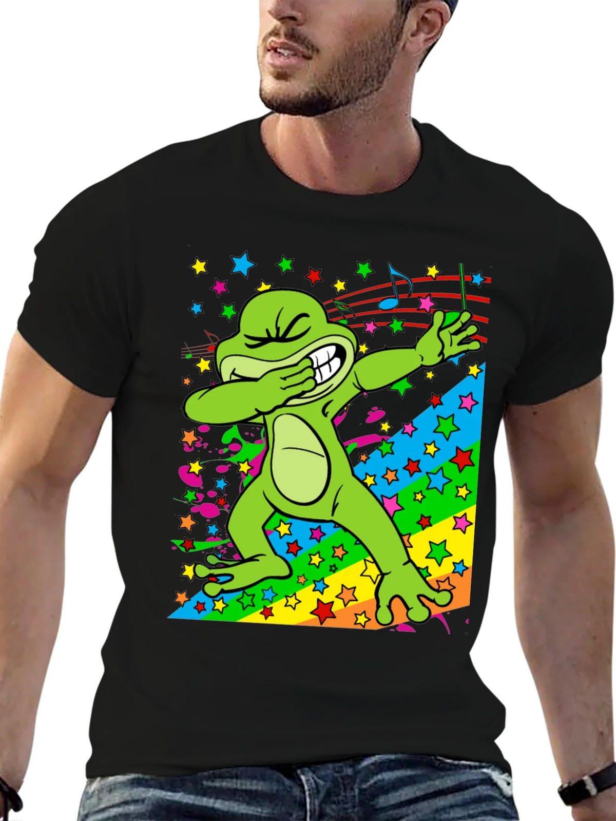 Dabbing Frog Graphic T-Shirt product image 6