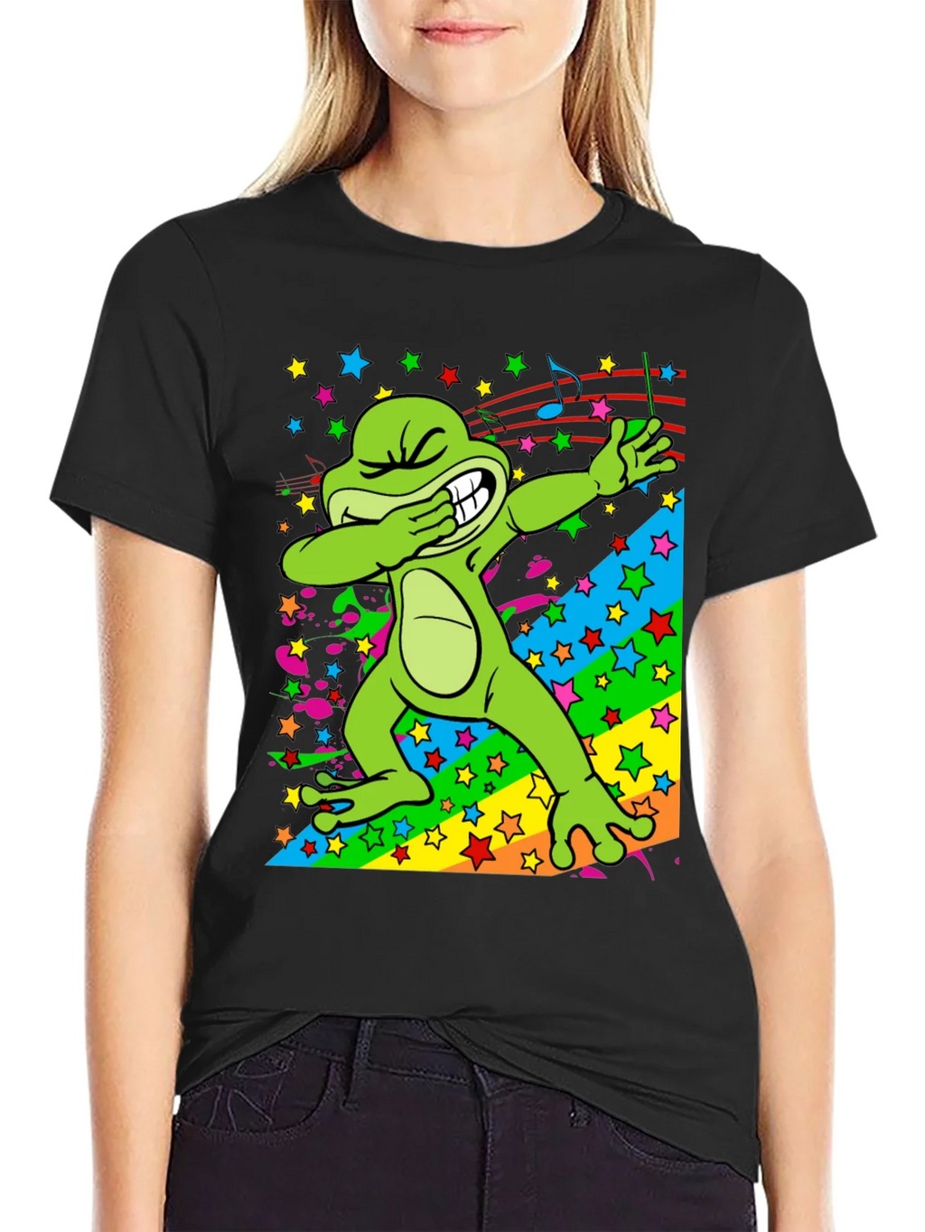 Dabbing Frog Graphic T-Shirt product image 2