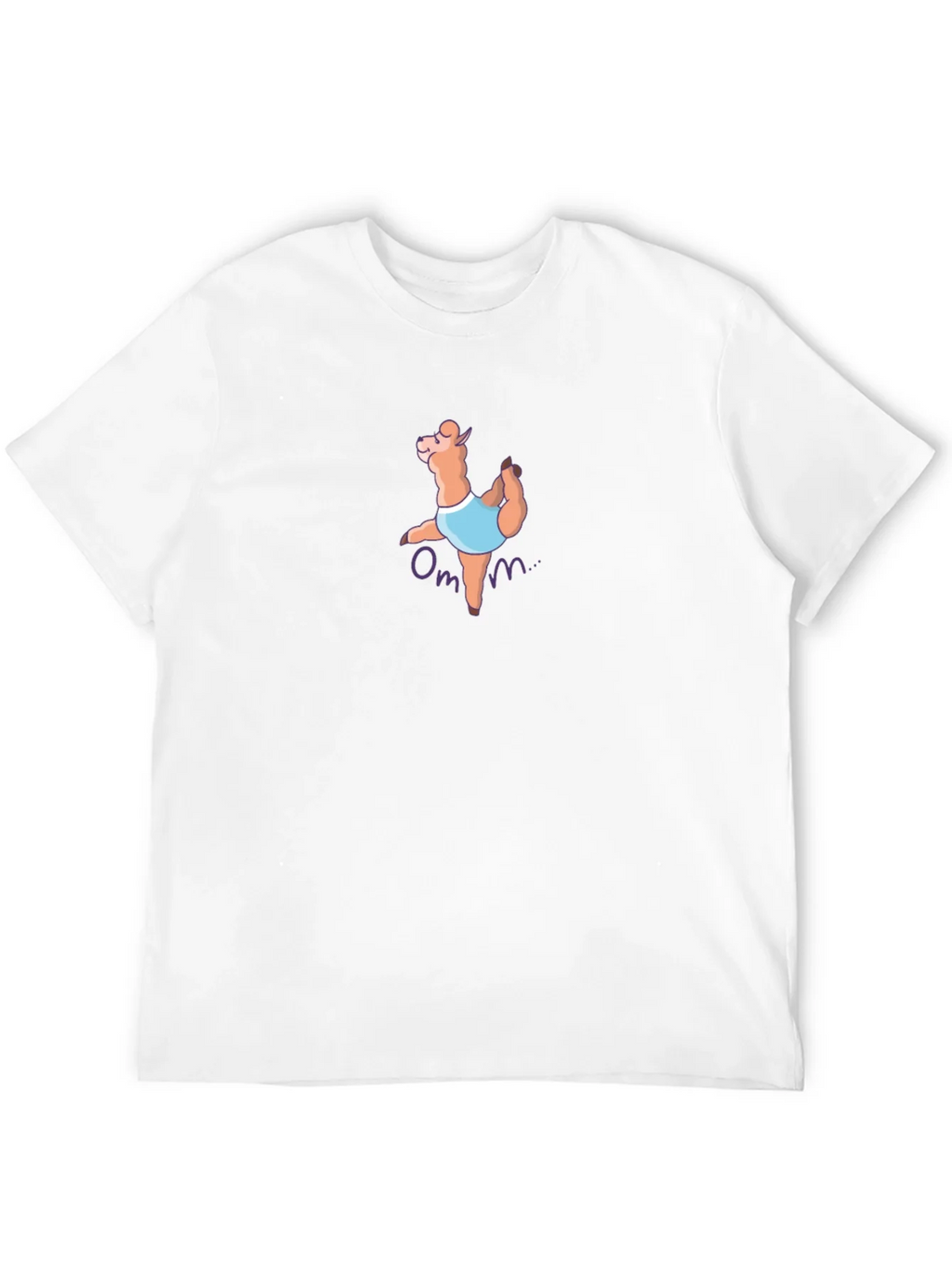 Yoga Llama Mens Graphic T-Shirt - Black product image 4