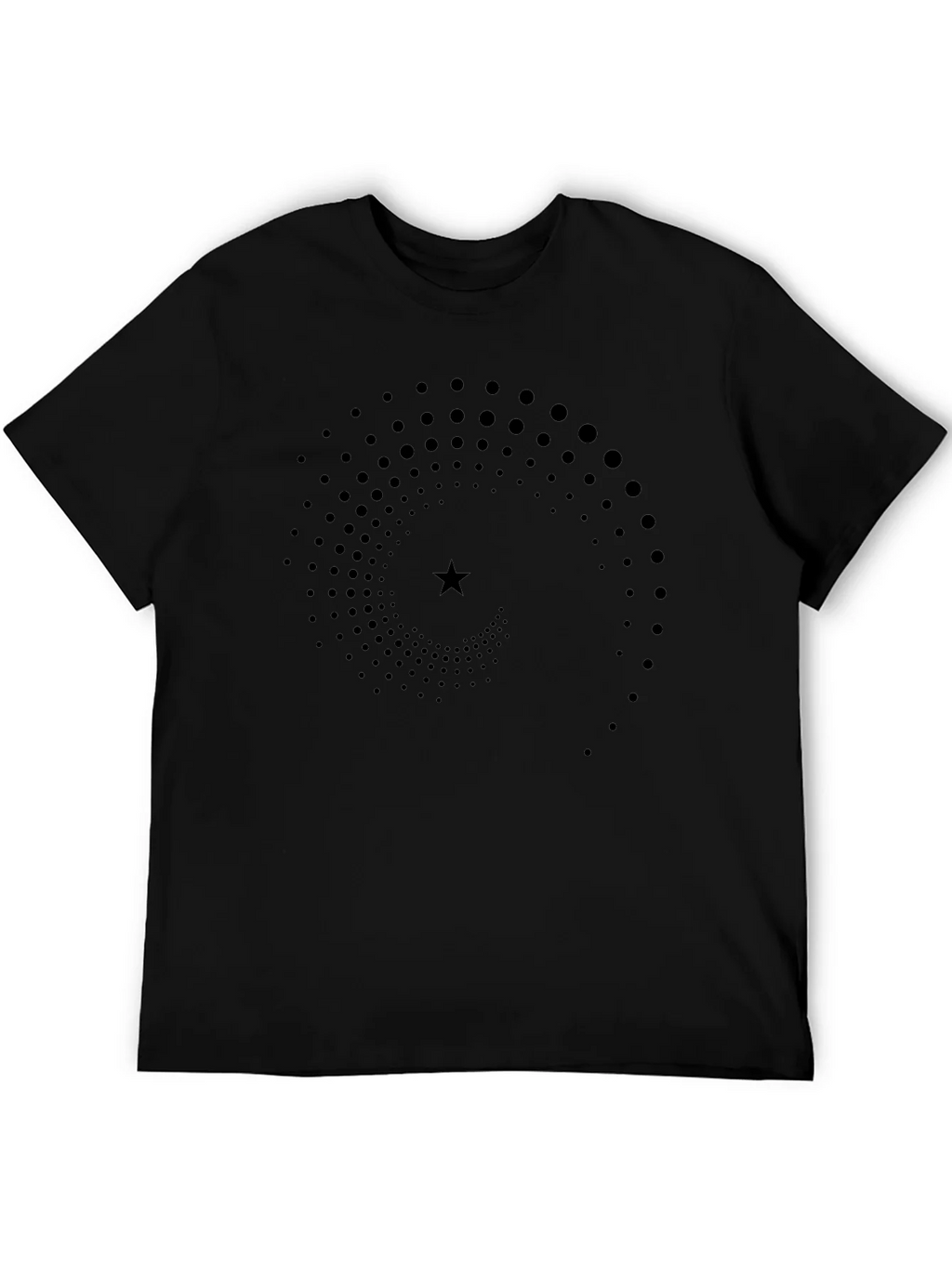 Spiral Star Graphic T-Shirt - Black product image 5