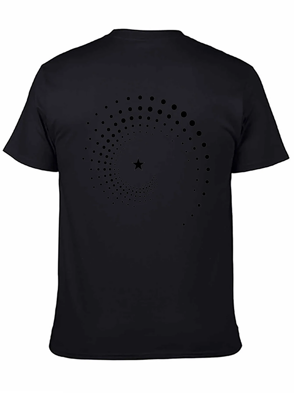 Spiral Star Graphic T-Shirt - Black product image 4