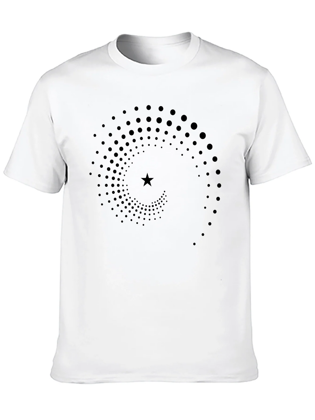 Spiral Star Graphic T-Shirt - Black product image 9
