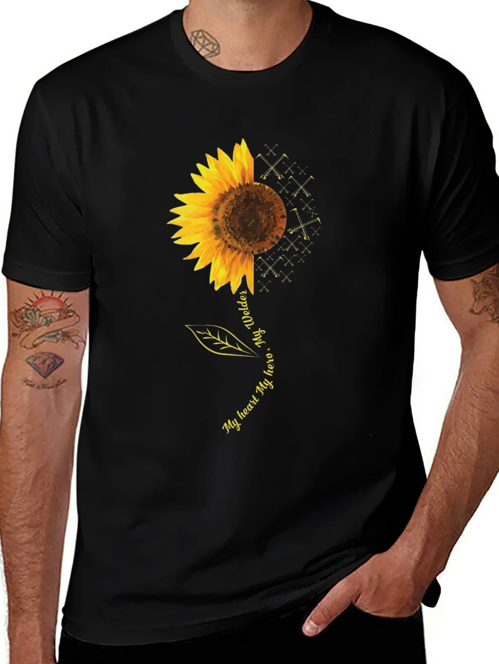 Welder Hero Sunflower Graphic Tee product image 1