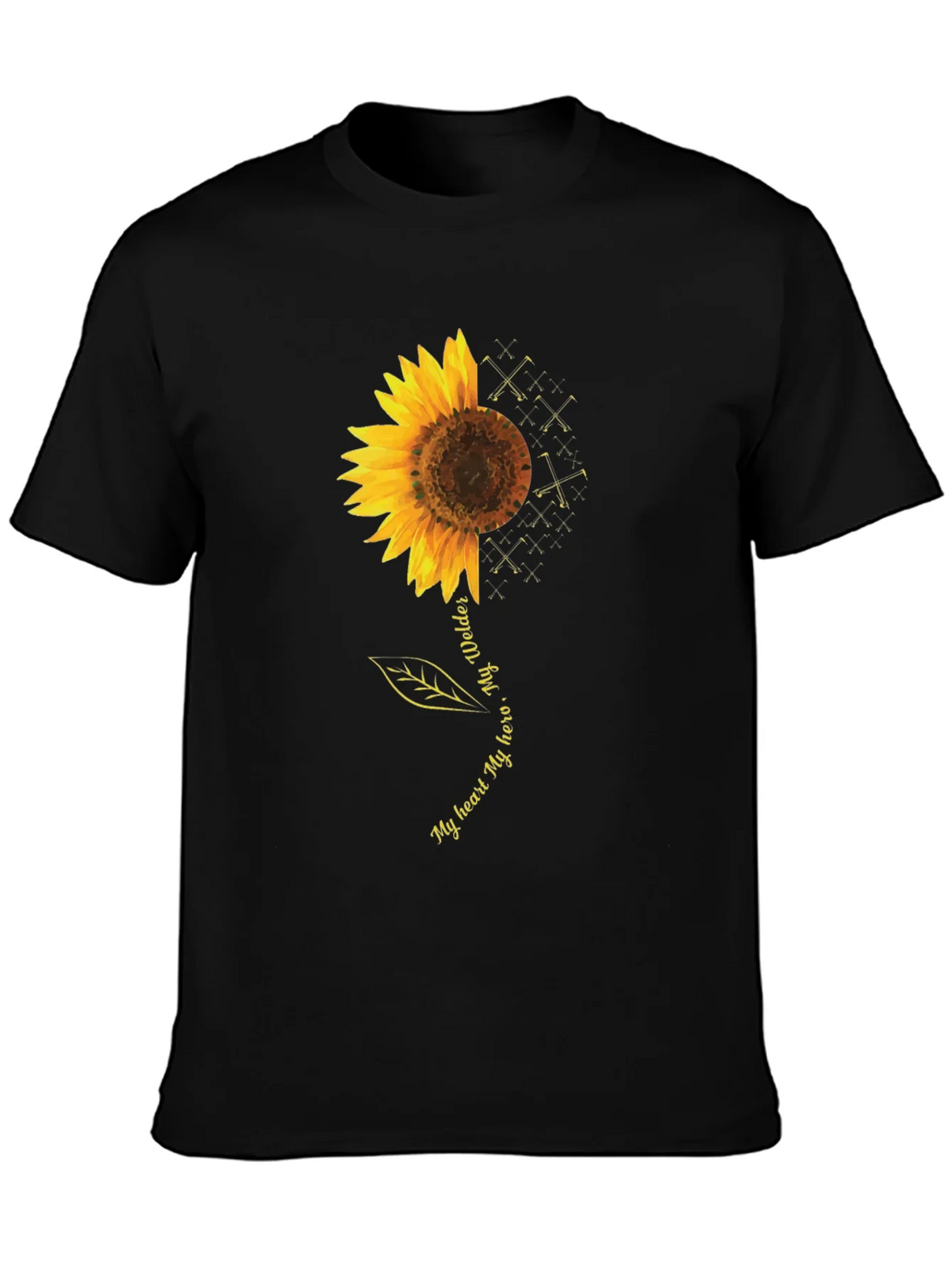 Welder Hero Sunflower Graphic Tee product image 3