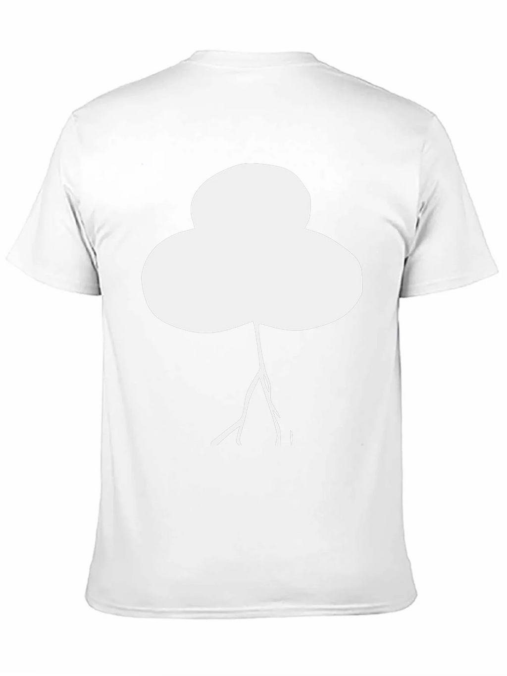 Abstract White Tree Graphic Black T-Shirt product image 10