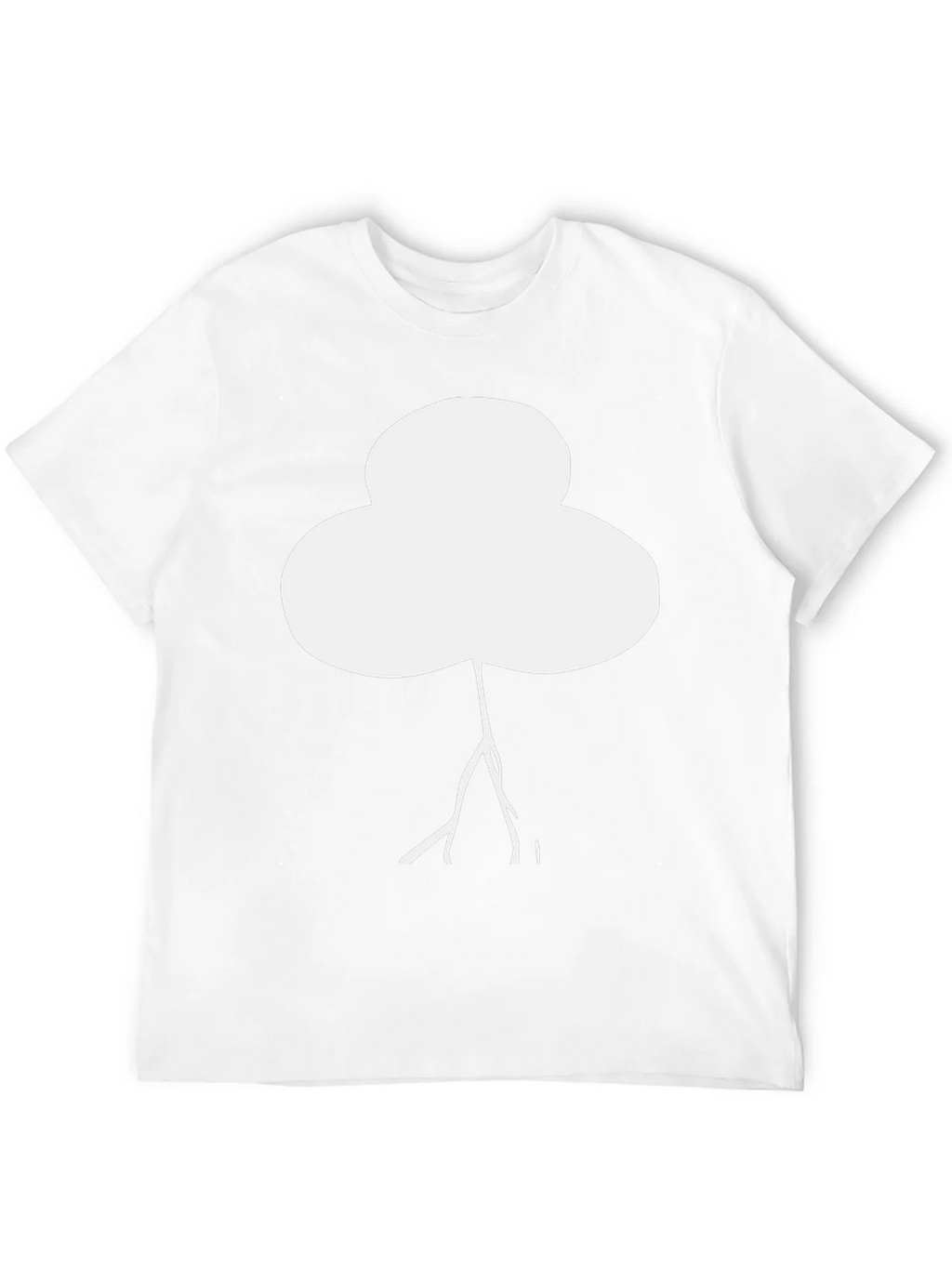 Abstract White Tree Graphic Black T-Shirt product image 11