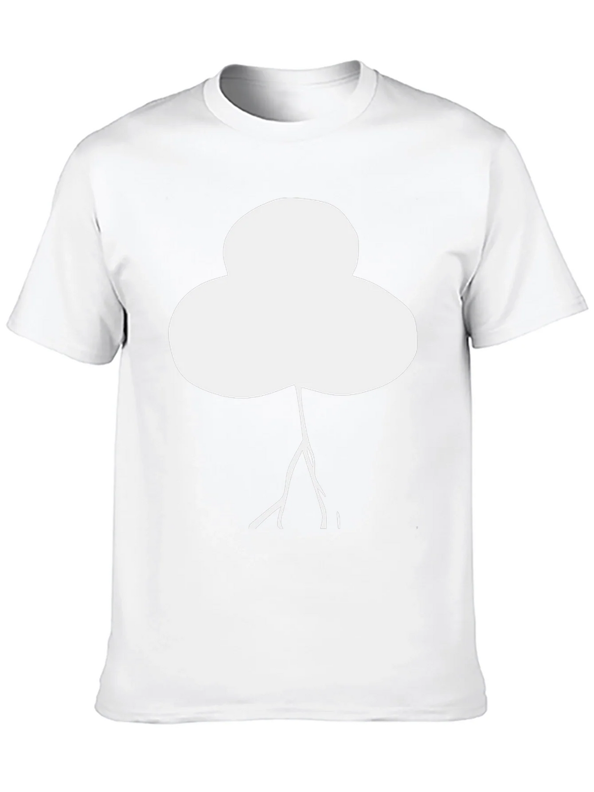 Abstract White Tree Graphic Black T-Shirt product image 9