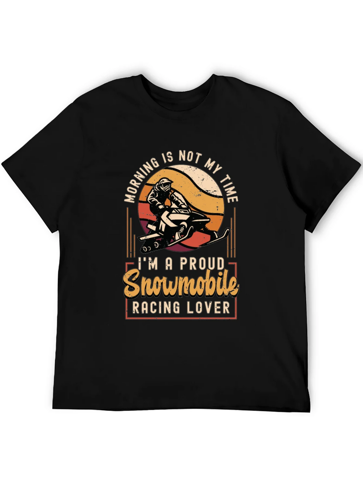 Snowmobile Racing Lover Graphic Tee product image 5