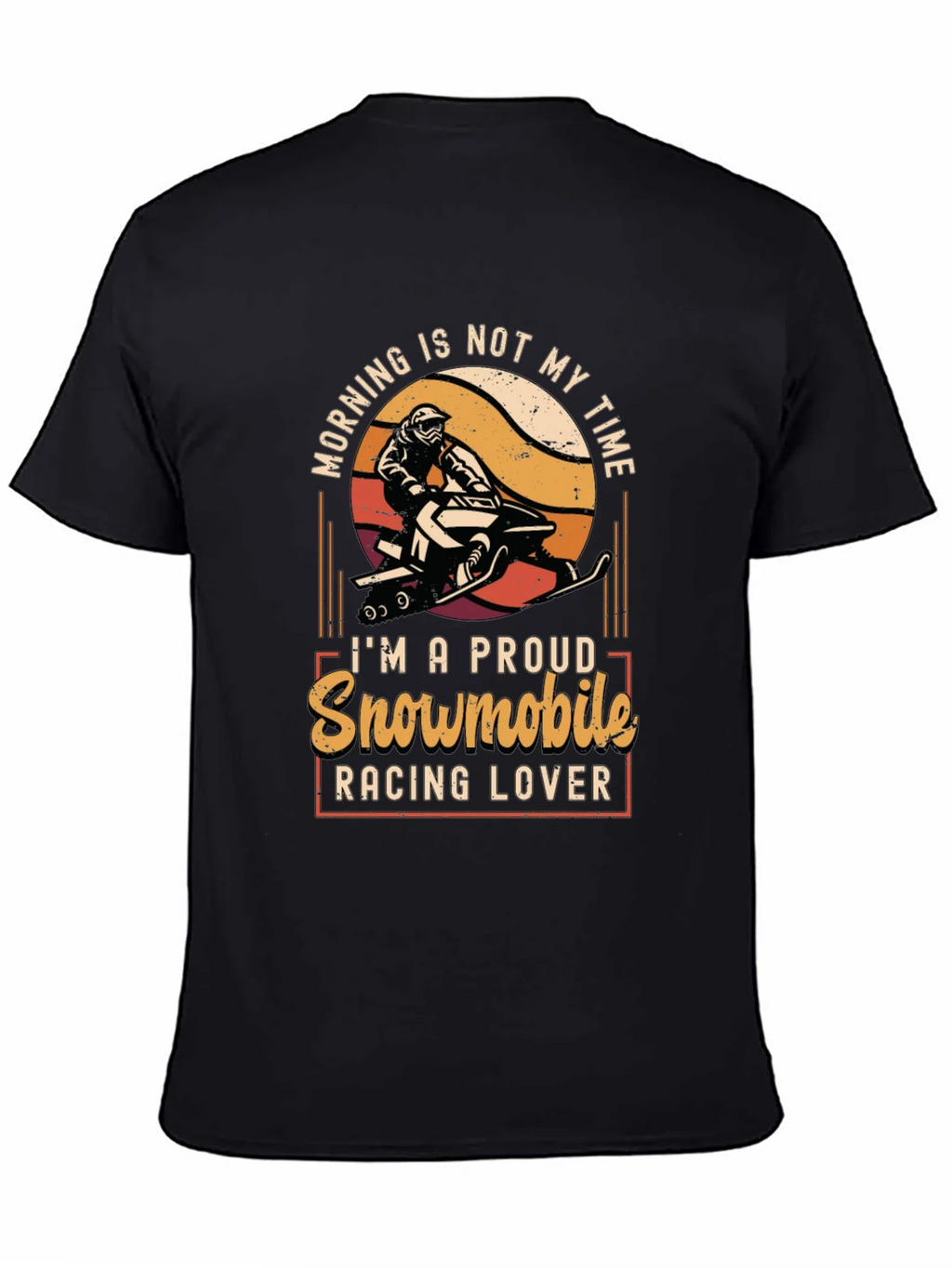 Snowmobile Racing Lover Graphic Tee product image 4