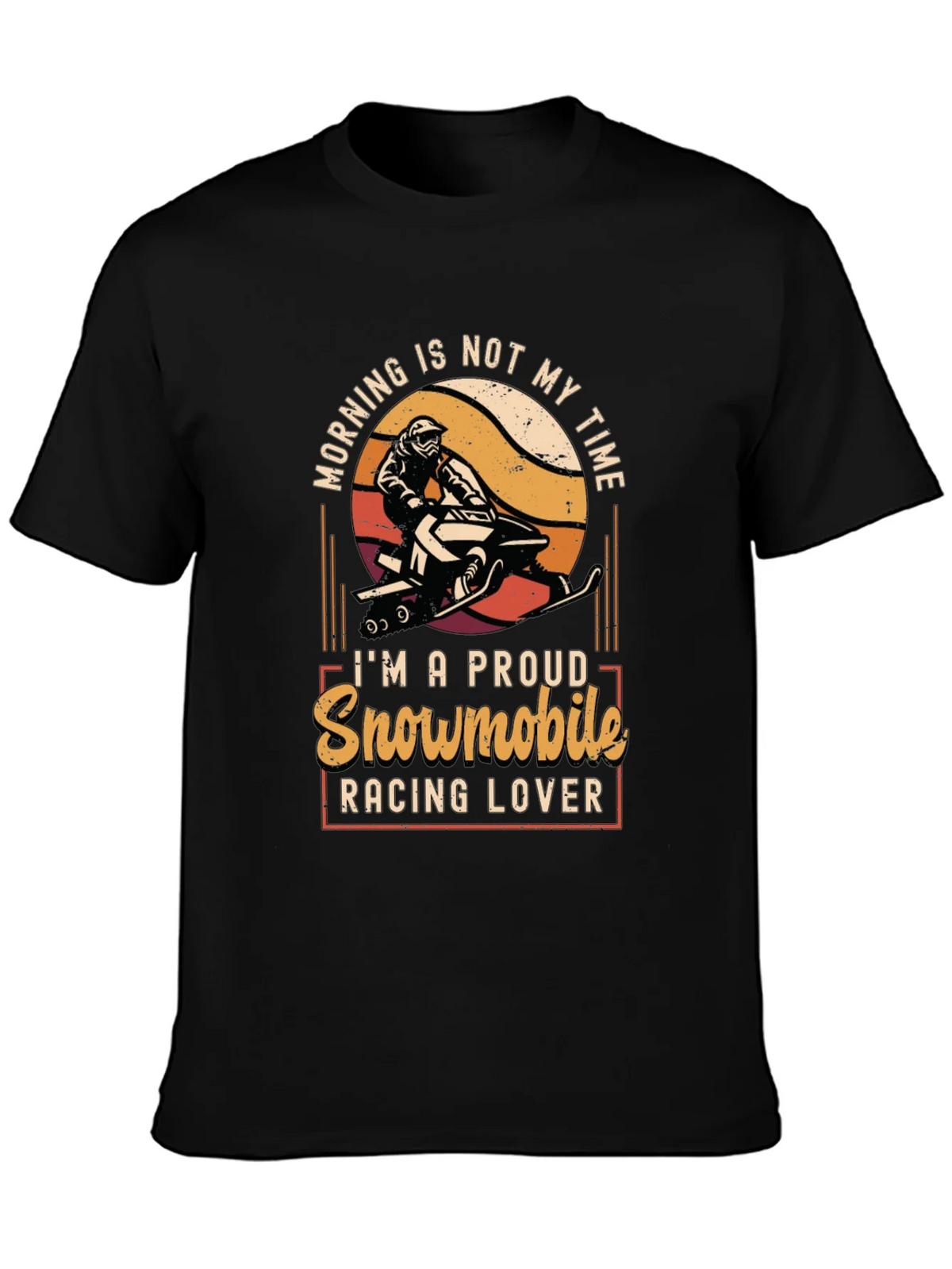 Snowmobile Racing Lover Graphic Tee product image 3