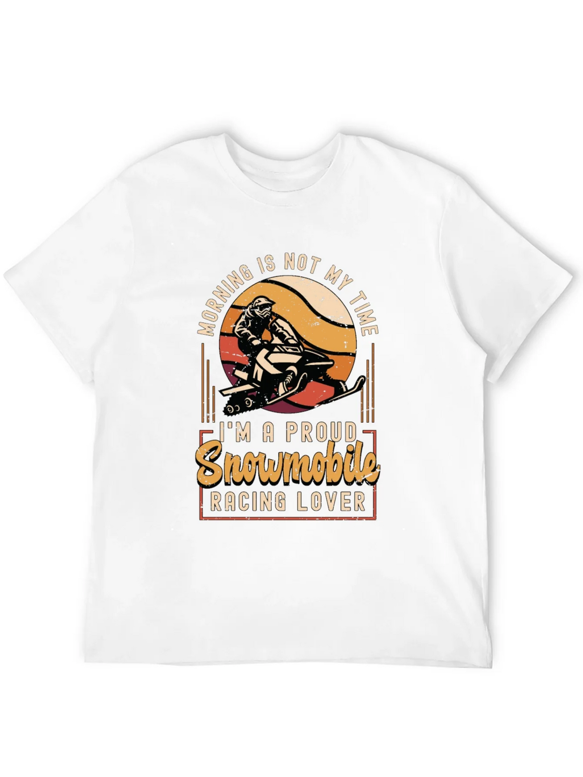 Snowmobile Racing Lover Graphic Tee product image 11