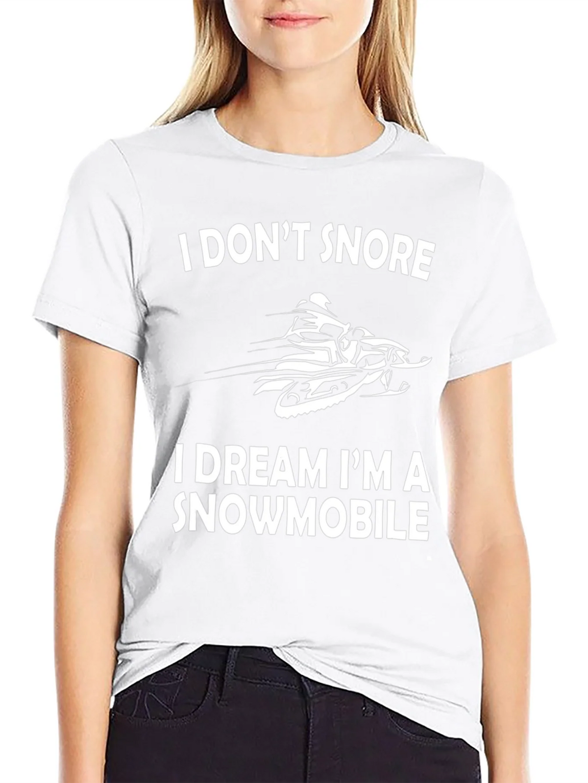 I DREAM IM A SNOWMOBILE T-Shirt product image 8