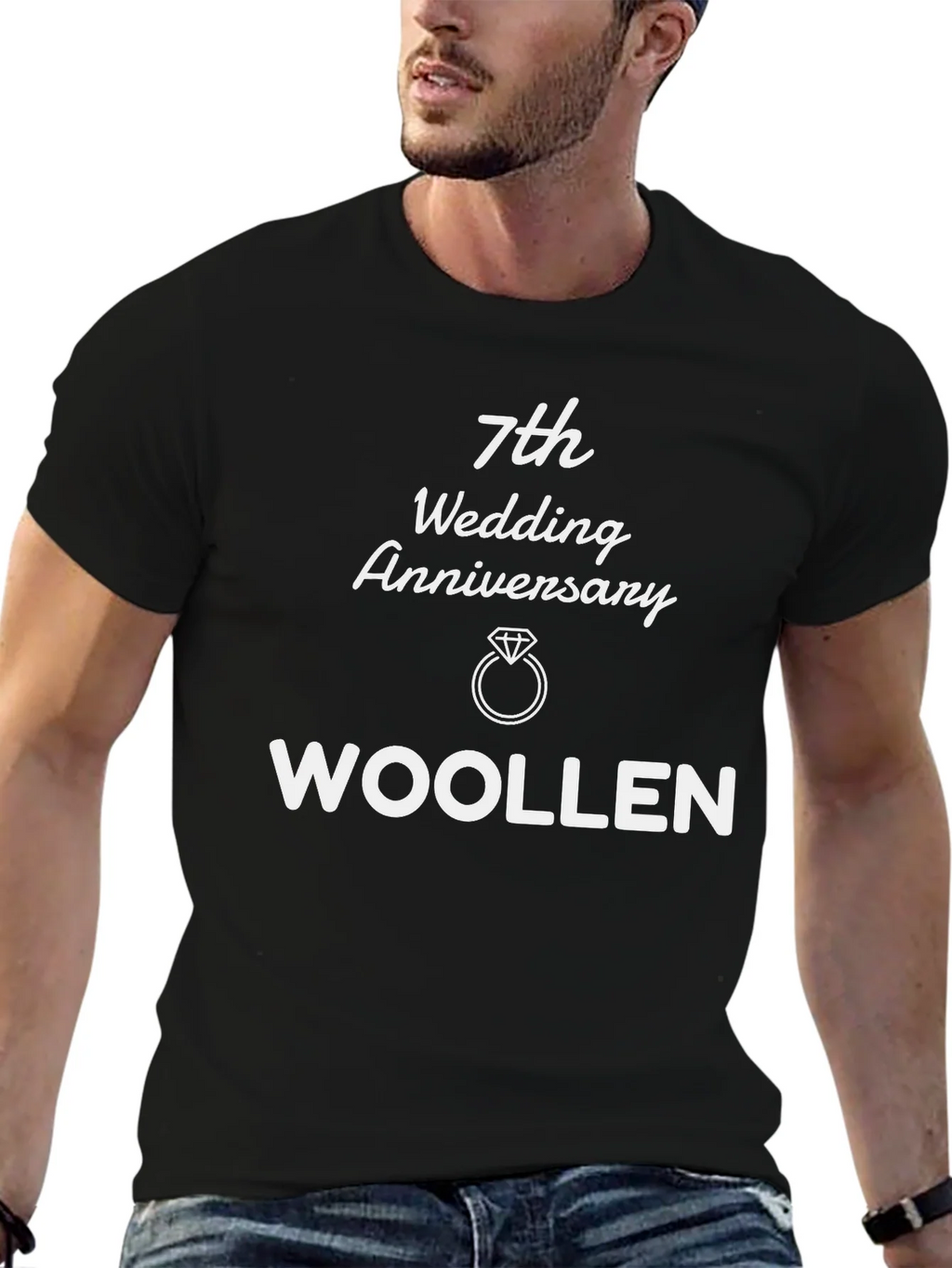 7th Anniversary Woollen T-Shirt - Gift product image 6