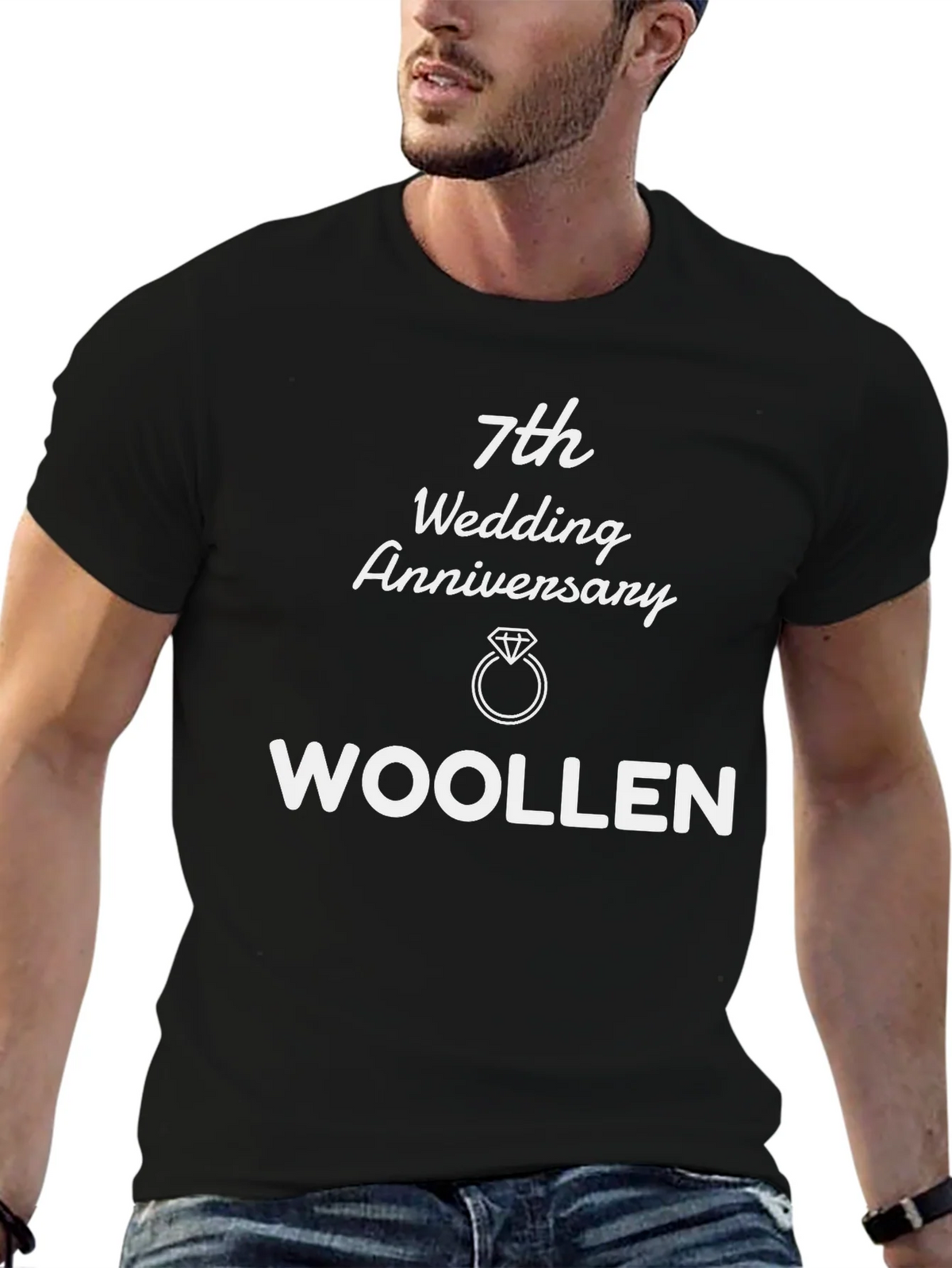 7th Anniversary Woollen T-Shirt - Gift product image 6