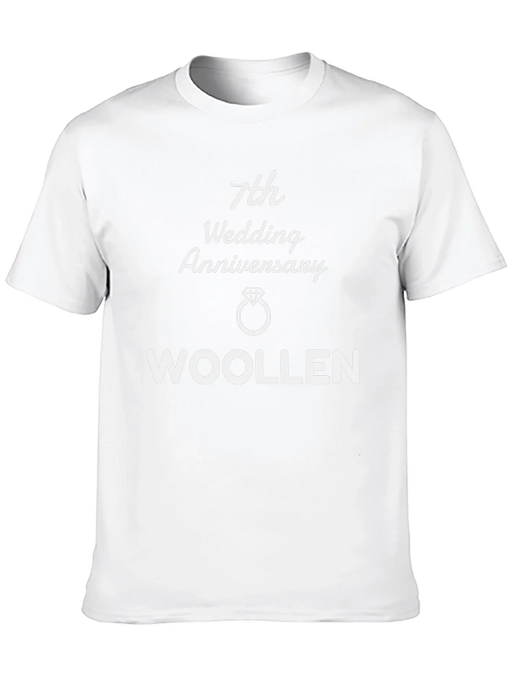 7th Anniversary Woollen T-Shirt - Gift product image 9