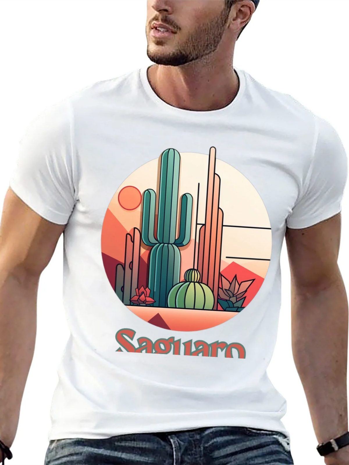 Saguaro Desert Graphic T-Shirt product image 12