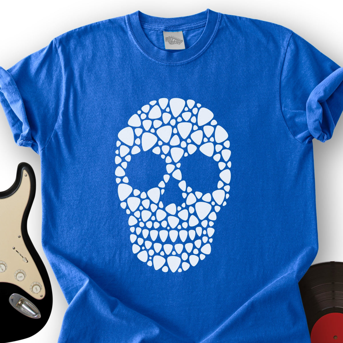Guitar Pick Skull T-Shirt product image 6