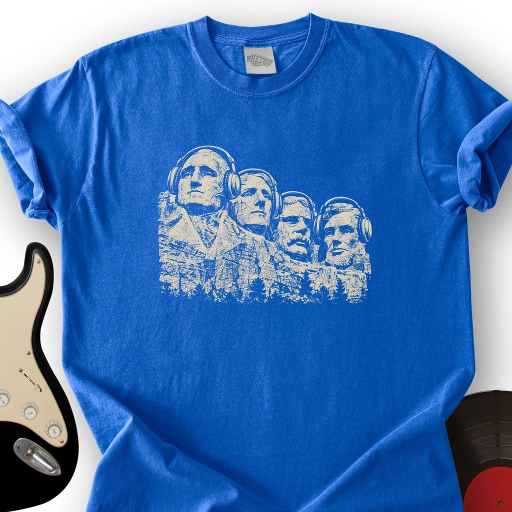 Mount Rushmore Headphones T-Shirt product image 7