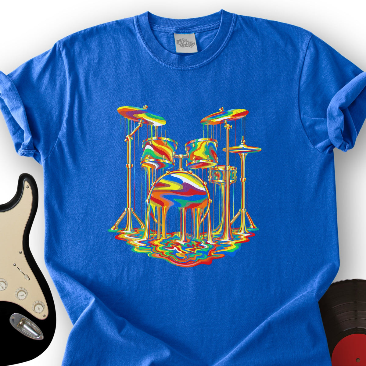 Melting Rainbow Drums T-Shirt product image 6