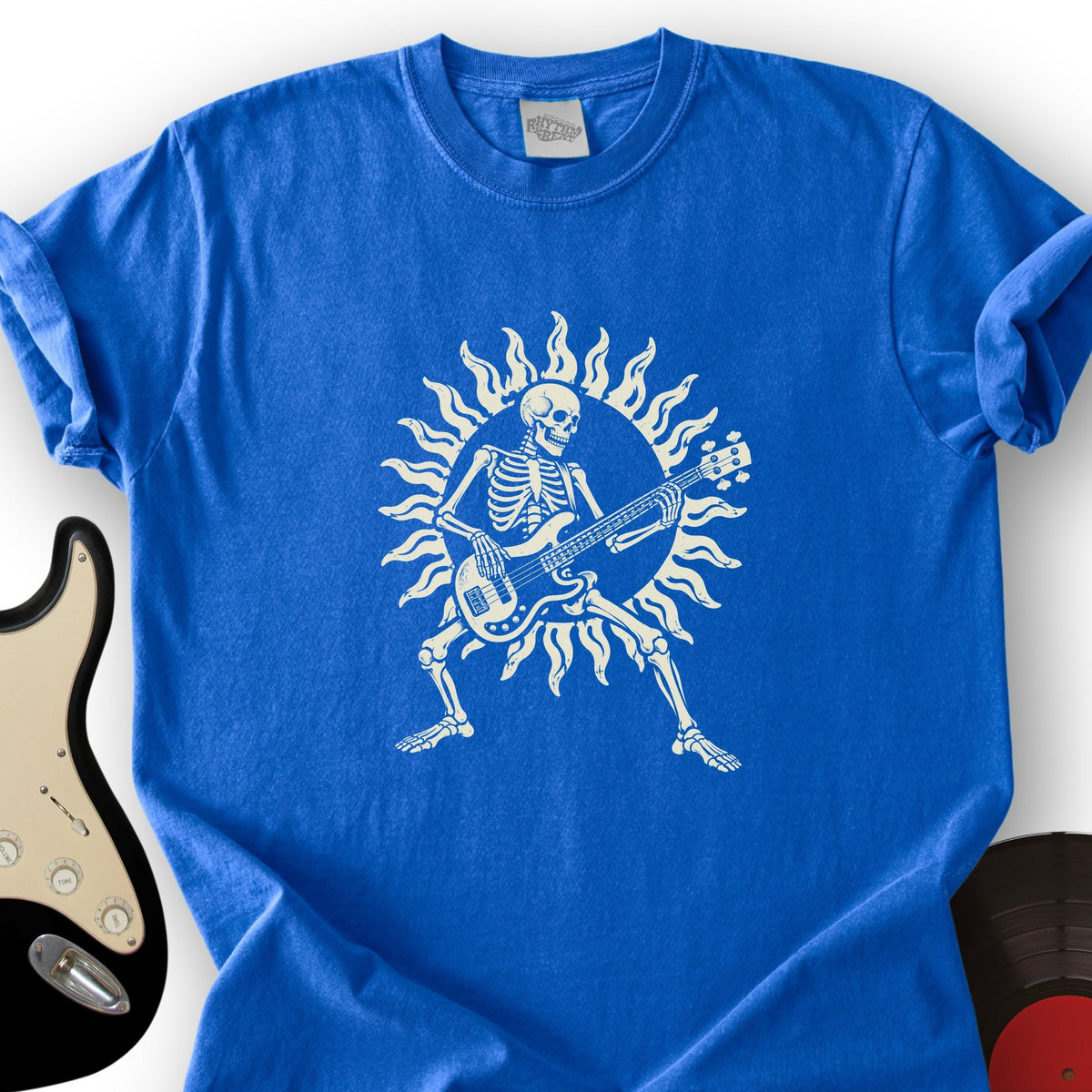 Skeleton Bassist Sunburst T-Shirt product image 5